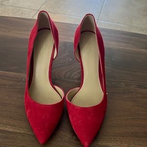 Michael Kors, Red Suede Heels, size 9